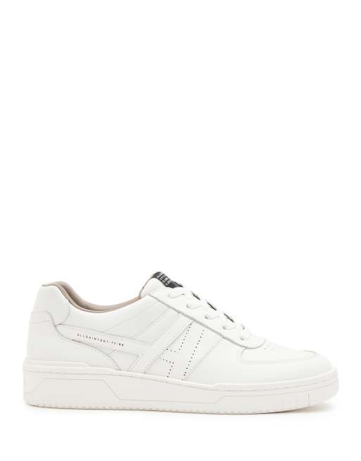 AllSaints Vix leather trainers in white, 4 of 4