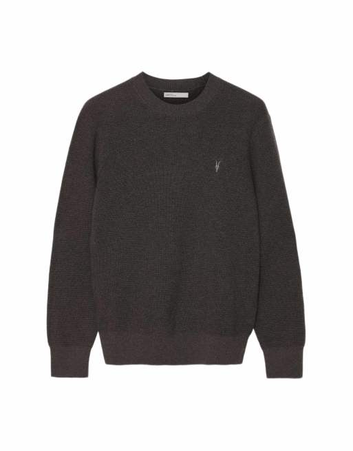 AllSaints Waffle crew in groen, 2 van 6
