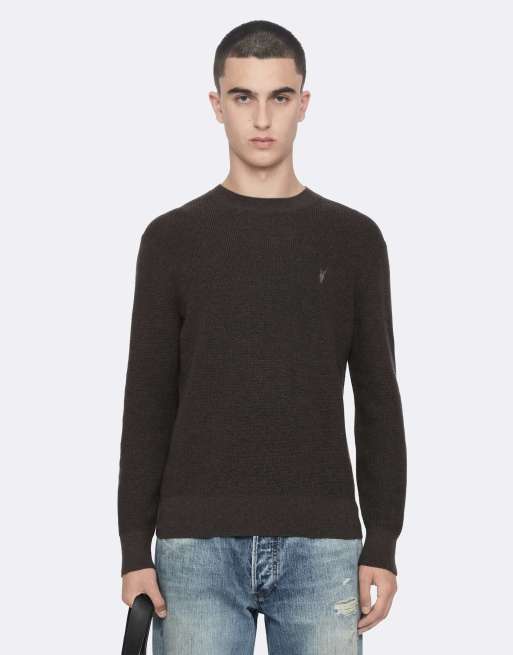 AllSaints Waffle crew in groen, 4 van 6