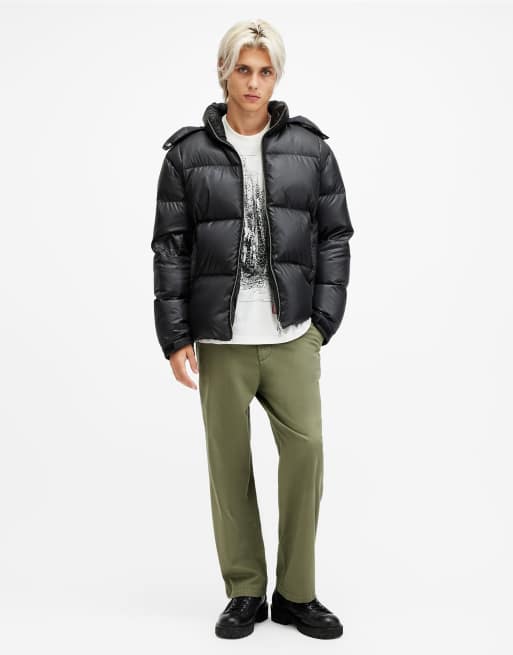 AllSaints - Warden - Pantalon - Vert kaki décoloré