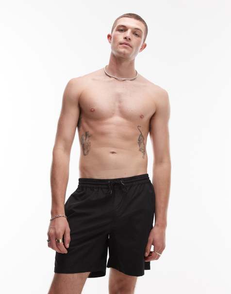 Allsaints - Warden - Sorte badeshorts - view 1