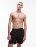 [AllSaints] AllSaints warden swim shorts in jet black XS Jet Black