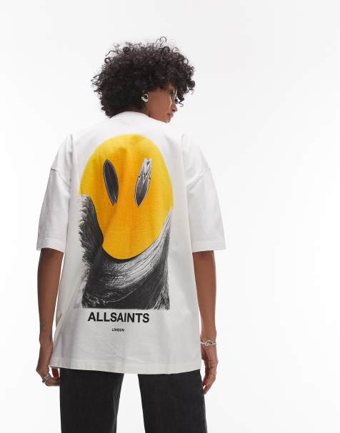 AllSaints Wave t-shirt in chalk white - view 1