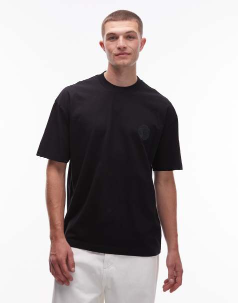 Allsaints waved t-shirt in black