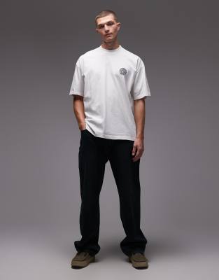 Allsaints Waved T-shirt In White