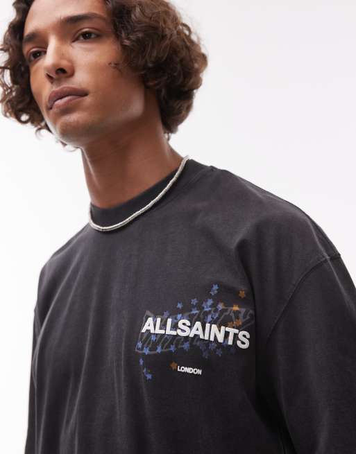 ★ALLSAINTS★ Wavy Crew T-Shirt Men's AllSaints Wavy Short Sleeve Crew | Zappos.com