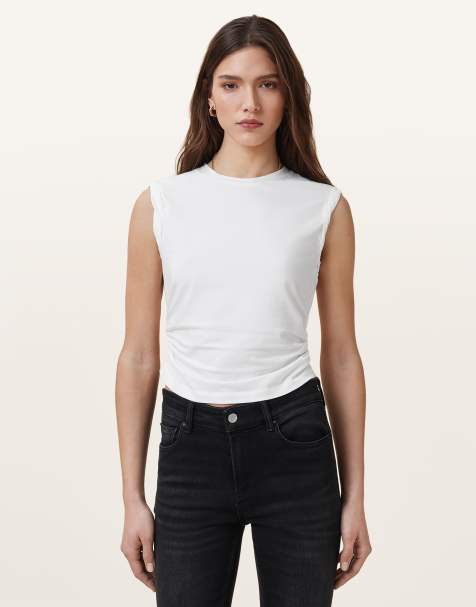 AllSaints – West – Tanktop in Weiß - view 1