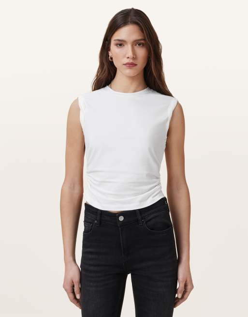 AllSaints – West – Tanktop in Weiß