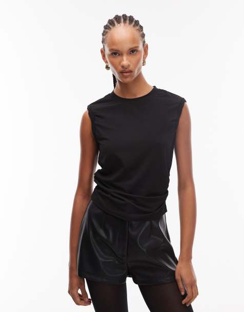 AllSaints - West - Tanktop zonder mouwen in zwart - view 1