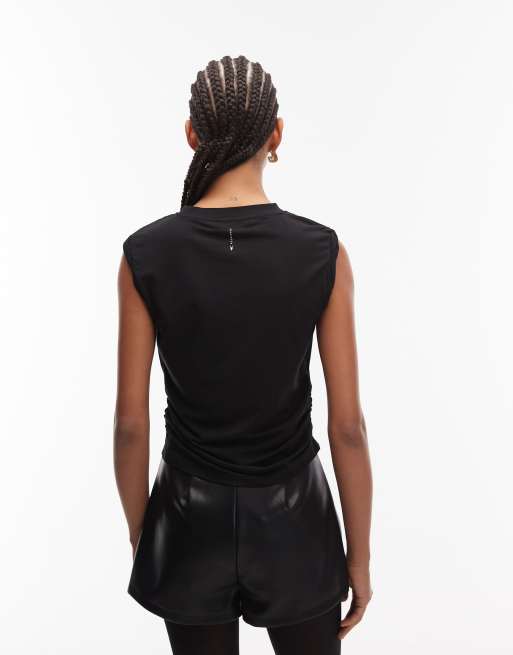 AllSaints - West - Tanktop zonder mouwen in zwart, 3 van 4