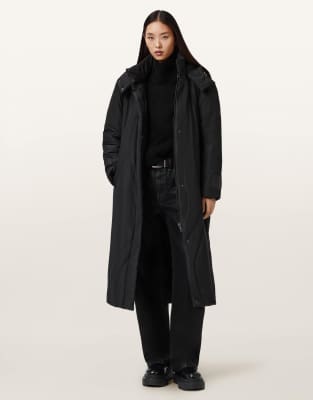 AllSaints - Winnie - Pufferjacke in Schwarz