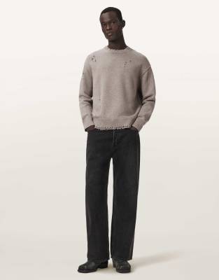 Allsaints Herren Braun Wolf Crew - Bild 3