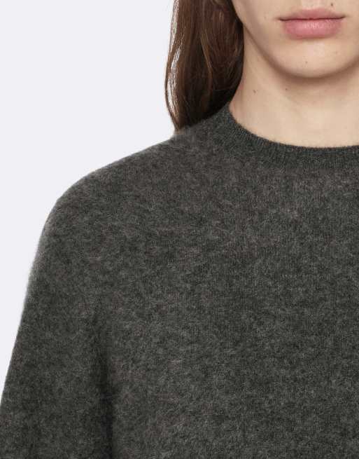 AllSaints Wulf de cuello redondo en gris antracita, 6 de 6