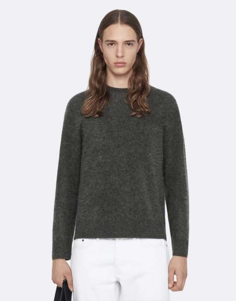 AllSaints Wulf sweat-shirt col rond gris charbon - view 1