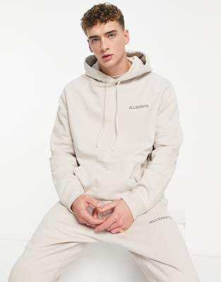 AllSaints x ASOS exclusive Oth relaxed hoodie in smoke grey ASOS