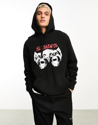 all saints graphic hoodie