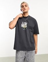 Tommy Hilfiger arched logo t-shirt in light gray | ASOS