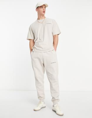 Allsaints x ASOS exclusive sweatpants in smoke gray