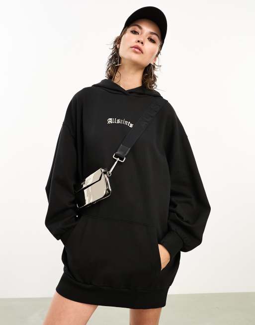 AllSaints x ASOS – Exklusivt – Zoe – Silverfärgad belagd axelremsväska, 4 av 4