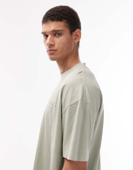 AllSaints – Xander – Beflocktes T-Shirt in Hellgrün, 5 von 5