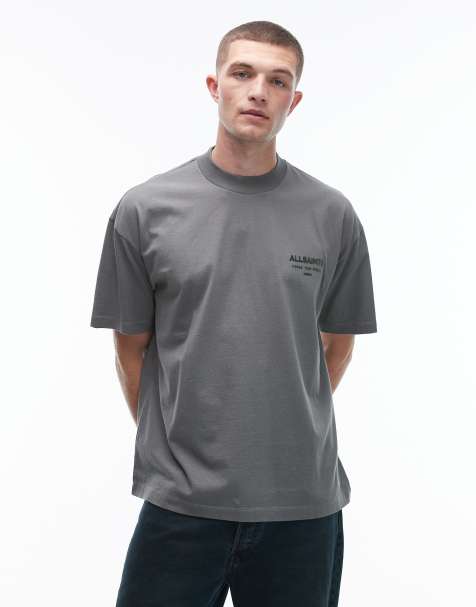 AllSaints – Xander – Ljusgrön t-shirt - view 1