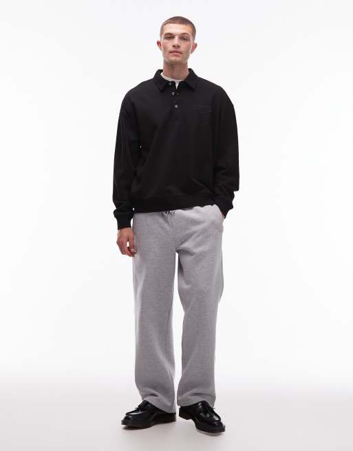 AllSaints - Xander - Polosweater in zwart, 2 van 5