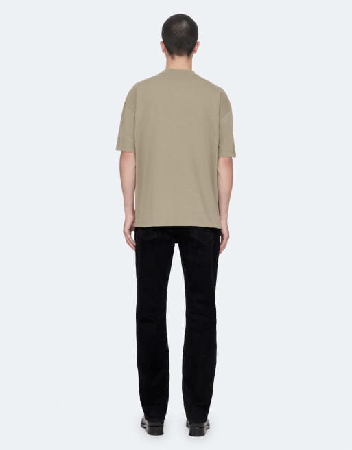 AllSaints Xander t-shirt à manches courtes col rond, vert fenouil, 4 de 7
