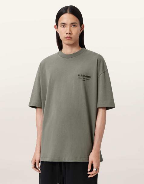 AllSaints - Xander - T-shirt ras de cou à manches courtes - Vert érable - view 1