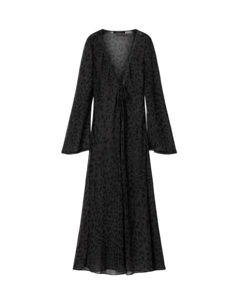 AllSaints - Zalia - Robe longue - Noir savra - view 1