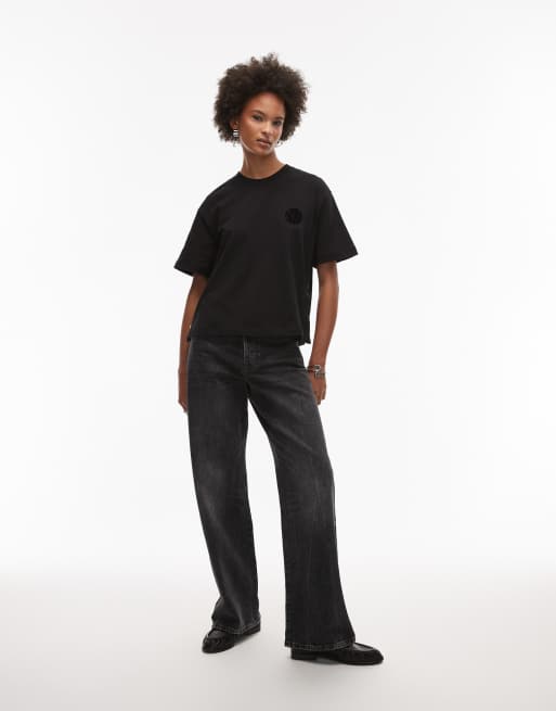 AllSaints – Zanda – Svart t-shirt , 3 av 4