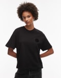 [AllSaints] AllSaints Zanda t-shirt in black 10-12 BLACK