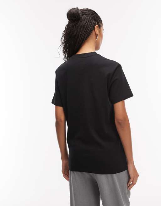 AllSaints - Zaya - T-shirt boyfriend a maniche corte nera con grafica, 4 di 4