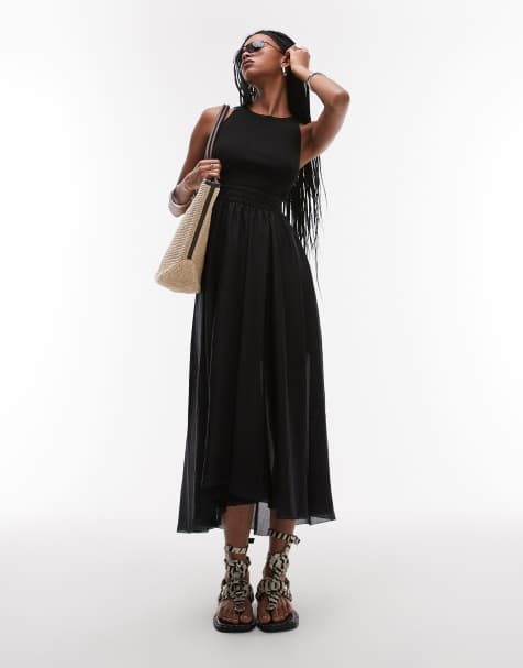 AllSaints – Zenia – Kleid in Schwarz - view 1