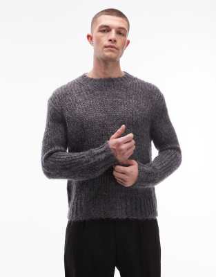 AllSaints AllsaintsMmyles crew knitted jumper in brown-Grey