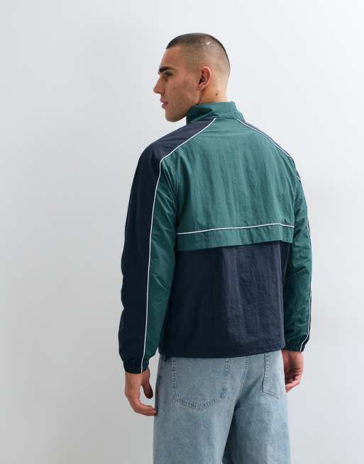 Alma De Ace 100% nylon Zoya quarter zip jacket in green, 4 of 5