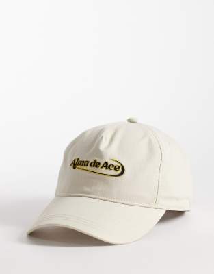 Alma De Ace athletic supply co. logo cap in white