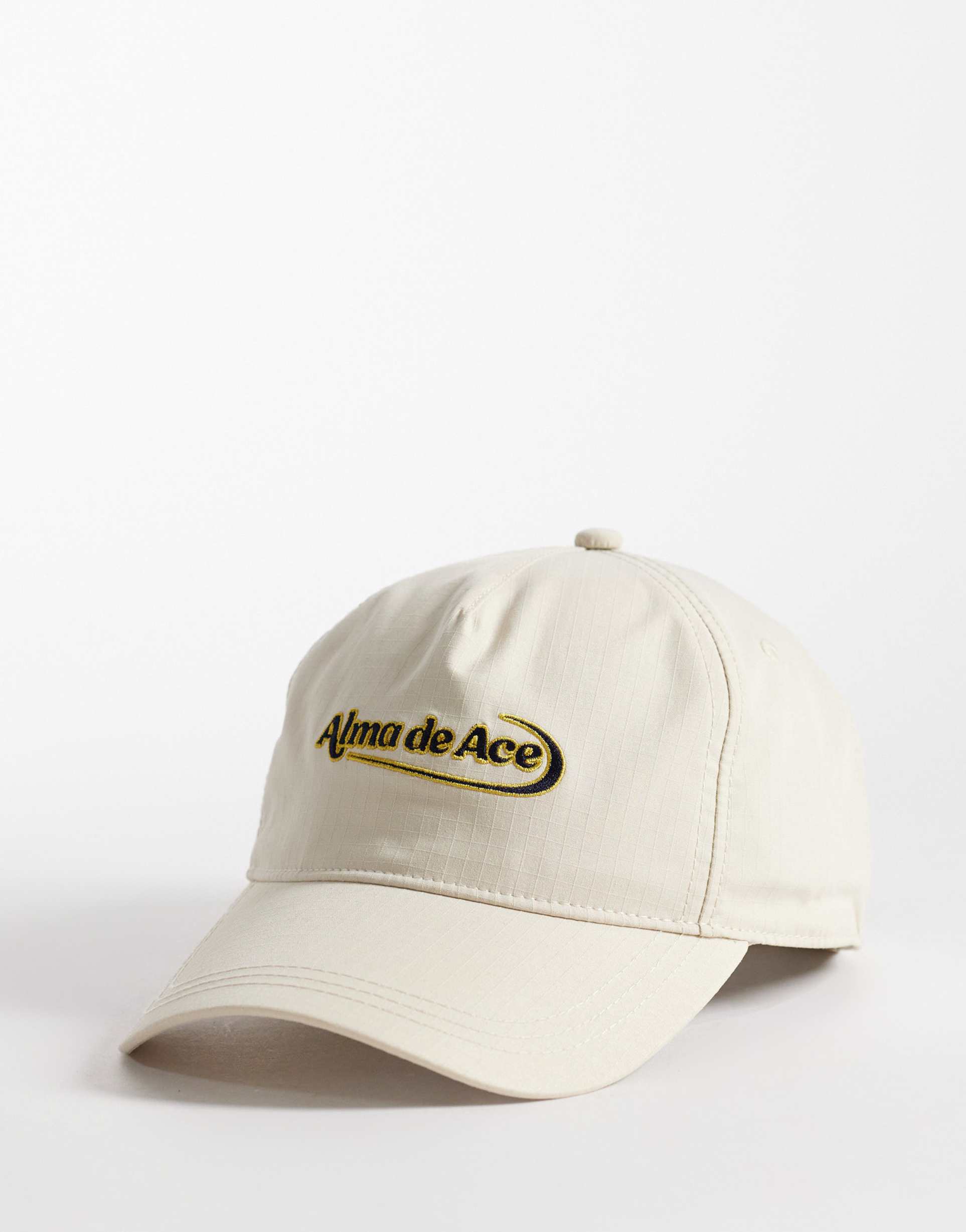 alma de ace athletic supply co. logo cap in white