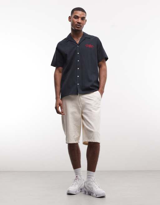 Alma De Ace - Chemise avec logo et broderie au dos - Bleu marine, 3 de 5