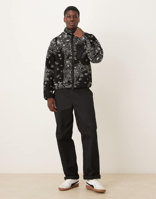 Alma De Ace fenta perla borg jacket in black paisley, 2 of 5