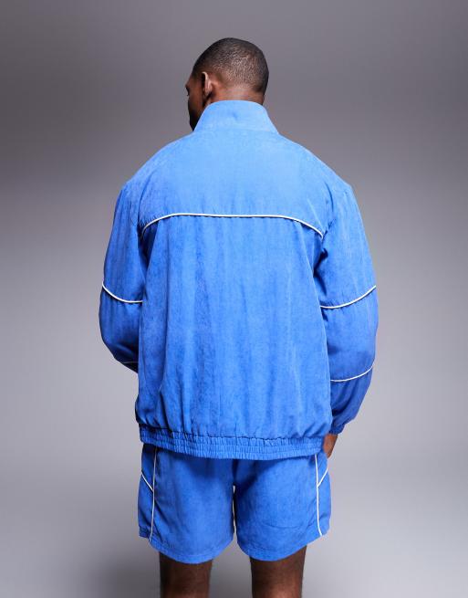 Alma de Ace - Giacca sportiva blu con logo in coordinato, 3 di 4