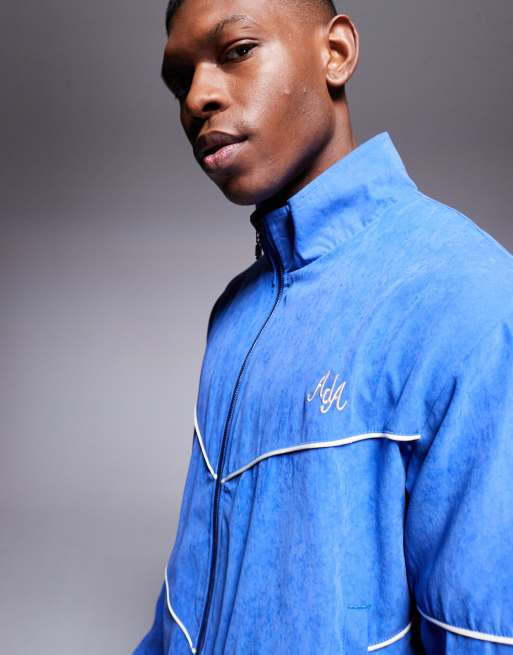 Alma de Ace - Giacca sportiva blu con logo in coordinato, 4 di 4