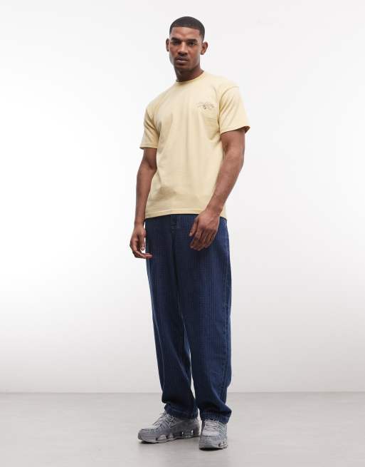 Alma De Ace hare sports back print logo t-shirt in yellow, 2 of 5