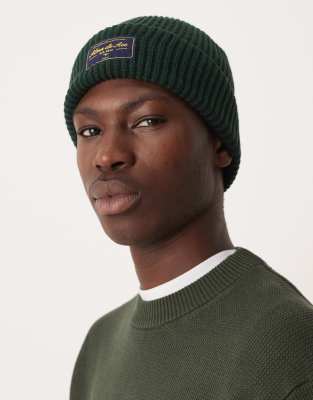 Alma De Ace Knit Beanie In Green