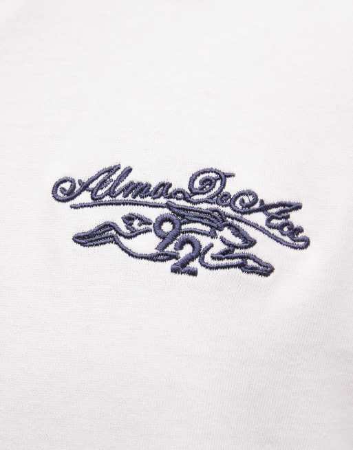 Alma De Ace - Lina - Polo stile rugby a maniche lunghe bianca con colletto a contrasto, 3 di 5