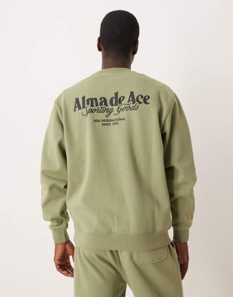 Alma de Ace – Ljusgrön sweatshirt med Sporting Goods-tryck - view 1