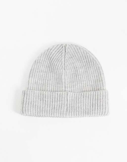 Alma De Ace logo patch beanie in grey, 3 of 3