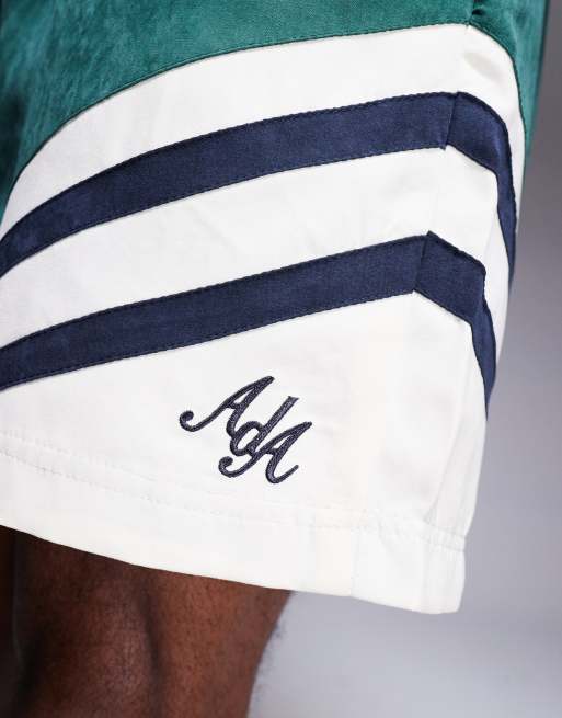 Alma De Ace logo shorts in green colour block , 4 of 5