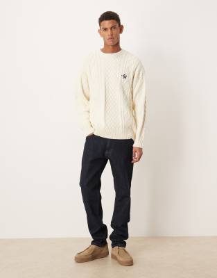 Alma De Ace Lucia Knit Sweater In Animal Print