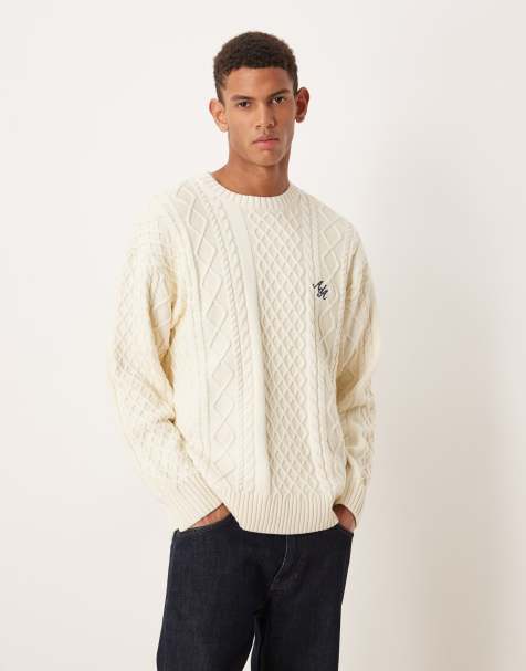 Alma De Ace lucia knitted jumper in off white - view 1