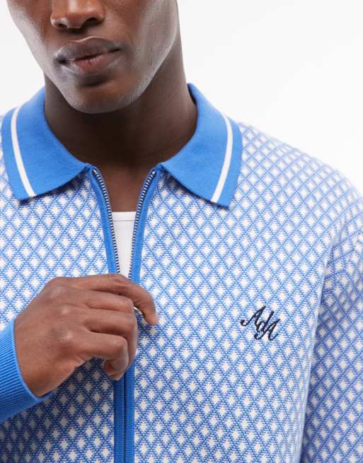 Alma De Ace - Nita - Giacca in maglia blu con colletto, 5 di 5